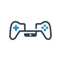 logo-ontwerp voor joystickgames voor mobiele telefoons vector