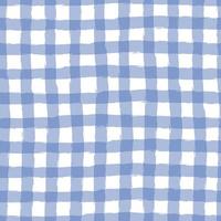 pastel patroon naadloze plaid herhaal vector in blauw en wit. ontwerp om af te drukken, tartan, cadeaupapier, textiel, geruite achtergrond voor tafelkleden.