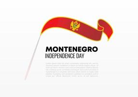 montenegro onafhankelijkheidsdag achtergrond poster voor nationale viering vector