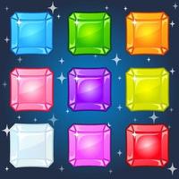 sieraden kleurrijke vorm achthoek voor 3 match games. vector