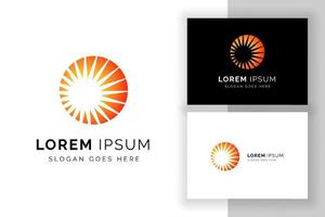 zon logo teken symbool ontwerpsjabloon. creatieve zon logo illustratie. vector