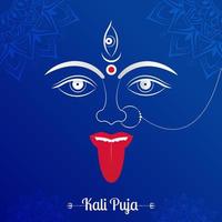 happy kali puja viering social media sjabloonontwerp vector