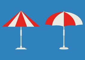 parasol. isometrische parasol. strand of zwembad paraplu kleur icoon. het symbool van een vakantie aan zee. vector