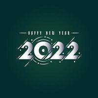 gelukkig nieuwjaar 2022 belettering. vakantie vectorillustratie. vector