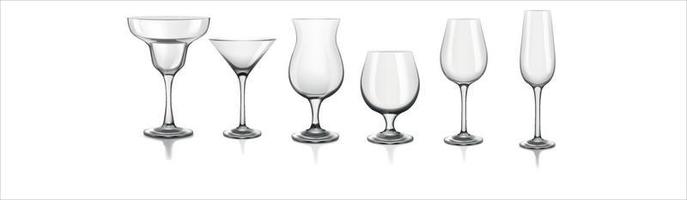 transparant drinkglas. vector