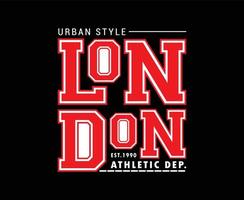 Londen typografie vector t-shirt ontwerp