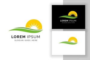 zon logo teken symbool ontwerpsjabloon. creatieve zon logo illustratie. vector