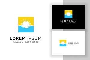 zon logo teken symbool ontwerpsjabloon. creatieve zon logo illustratie. vector