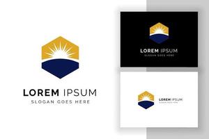 zon logo teken symbool ontwerpsjabloon. creatieve zon logo illustratie. vector