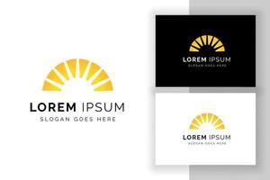 zon logo teken symbool ontwerpsjabloon. creatieve zon logo illustratie. vector