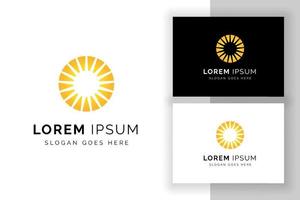 zon logo teken symbool ontwerpsjabloon. creatieve zon logo illustratie. vector