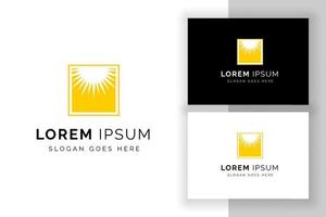 zon logo teken symbool ontwerpsjabloon. creatieve zon logo illustratie. vector