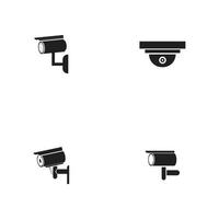 vectorillustratie van cctv en camera symbool vector