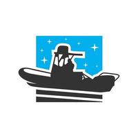 snel schip transport logo vector