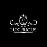 luxe logo sjabloon in vector voor restaurant, royalty, boetiek, café, hotel, heraldisch, sieraden, mode en andere vectorillustraties