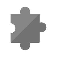 Puzzel stuk pictogram ontwerp vector