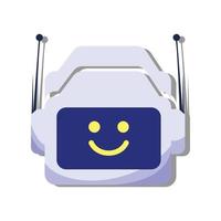 robot chatbot pictogram teken vector