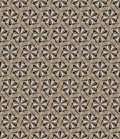 beige achtergrond met zwart-wit vector geometrisch bloemenpatroon