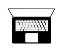 eenvoudig iconisch laptop vectorontwerp vector