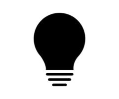 gloeilamp lijn pictogram vector, geïsoleerd op een witte achtergrond. vector