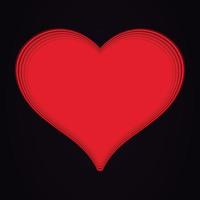 liefde symbool rood hart vorm pictogram element vector