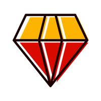 diamant pictogram ontwerp vector