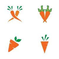 wortel pictogram logo set ontwerpsjabloon vector