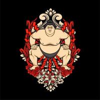 Japanse sumo illustratie vector