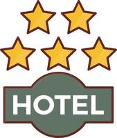 hotel vectorillustratie op een transparante achtergrond. premium kwaliteit symbolen. vector lijn egale kleur pictogram voor concept en grafisch ontwerp.