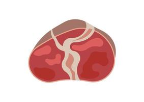 vlees steak geïsoleerd op witte achtergrond vector