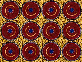 Afrikaanse wax print stof, etnische handgemaakte sieraad voor uw ontwerp, afro etnische bloemen en tribale motieven geometrische elementen. vector textuur, afrika gestreepte naadloze textiel ankara mode stijl