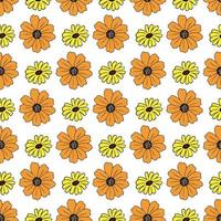 black eyed susan bloem naadloos patroonontwerp vector