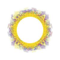 cirkelframe abstracte burst vector