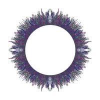 decoratieve frame cirkel. abstracte achtergrond. vector