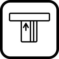 ATM-pictogramontwerp vector
