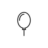 ballon lijn pictogram, vector, illustratie, logo sjabloon. geschikt voor vele doeleinden. vector