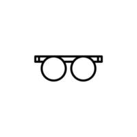 bril, zonnebril, bril, bril lijn pictogram, vector, illustratie, logo sjabloon. geschikt voor vele doeleinden. vector