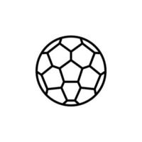 voetbal, voetbal, sport, bal, spel lijn pictogram, vector, illustratie, logo sjabloon. geschikt voor vele doeleinden. vector