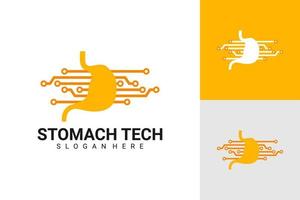 illustratie vectorafbeelding van maag tech logo. perfect te gebruiken voor medisch bedrijf vector