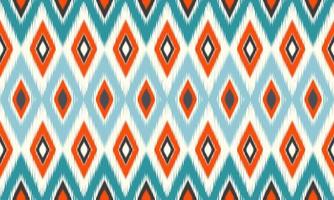 geometrische etnische oosterse ikat patroon traditioneel ontwerp voor achtergrond,tapijt,behang,kleding,inwikkeling,batik,stof,vector illustration.embroidery stijl. vector