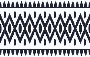 eenvoudige ikat zwart wit etnische print naadloze achtergrond vector