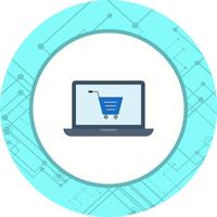 Online winkelen pictogram ontwerp vector