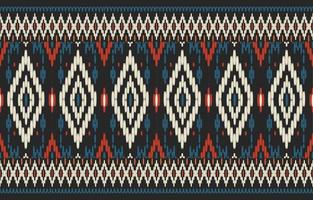 traditionele ikat elementen stof printpatroon vector