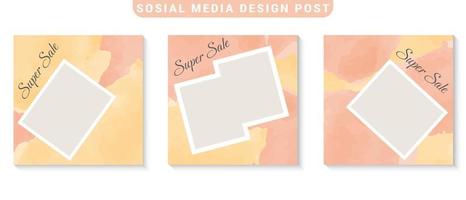 social media postframe collectie vector