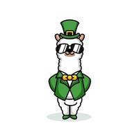 lama st.patrick dag vector