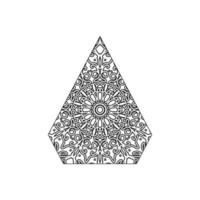 vintage Indiase mandala-kunst vector