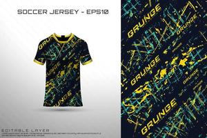 sport jersey en t-shirt sjabloon sport jersey ontwerp vector mockup.