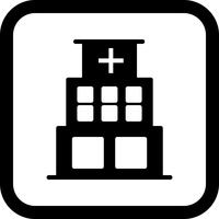 Ziekenhuis pictogram ontwerp vector