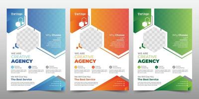 creatieve zakelijke flyer poster brochure sjabloon vector