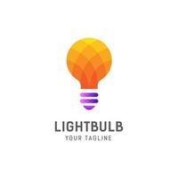 gloeilamp logo ontwerpsjabloon vector